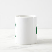 Creëer Uw Eigen Grote Groene Monogram Koffiemok (Center)