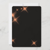 Creëer uw eigen grote Oranje Sparkles bruiloft Kaart (Achterkant)