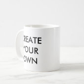 Creëer Uw eigen grote witte Mok (Voorkant links)