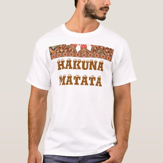 Creëer Uw eigen Hakunamatata Basic TShirt Sjabloon (Voorkant)