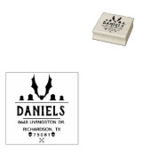 Creëer Uw eigen Halloween retouradres Rubberstempel (Gestempeld)