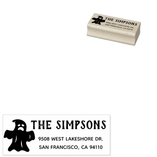 Creëer Uw eigen Halloween retouradres Rubberstempel (Gestempeld)