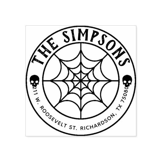 Creëer Uw eigen Halloween retouradres Rubberstempel (Afrduk)