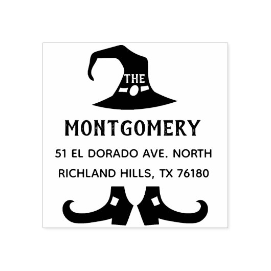 Creëer Uw eigen Halloween retouradres Rubberstempel (Afrduk)