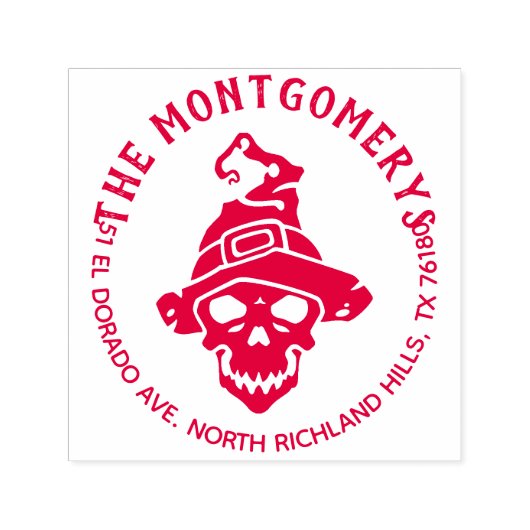 Creëer Uw eigen Halloween retouradres Zelfinktende Stempel (Design)