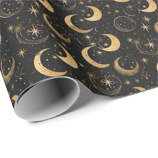 Creëer Uw Eigen Halve Maan Celestial Cadeaupapier (Rol Hoek)