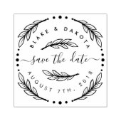 Creëer Uw Eigen Hand Getrokken Krans Bewaar de dat Rubberstempel (Afrduk)