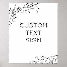 Creëer uw eigen hand getrokken Poster van de Tak