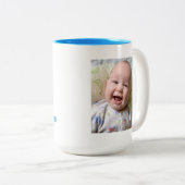 Creëer Uw Eigen Handdruk voor Oma Tweekleurige Koffiemok (Voorkant rechts)