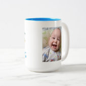 Creëer Uw Eigen Handdruk voor Vaderdag Tweekleurige Koffiemok (Voorkant rechts)