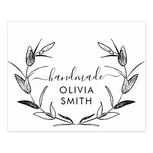 Creëer Uw eigen handgemaakte bedrijf Rubberstempel (Afrduk)