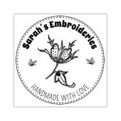 Creëer uw eigen handgemaakte borduurwerk rubberstempel (Afrduk)