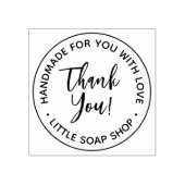 Creëer Uw eigen handgemaakte dank u Rubberstempel (Afrduk)