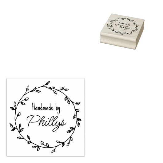 Creëer uw eigen handgemaakte Logo Rubberstempel (Gestempeld)