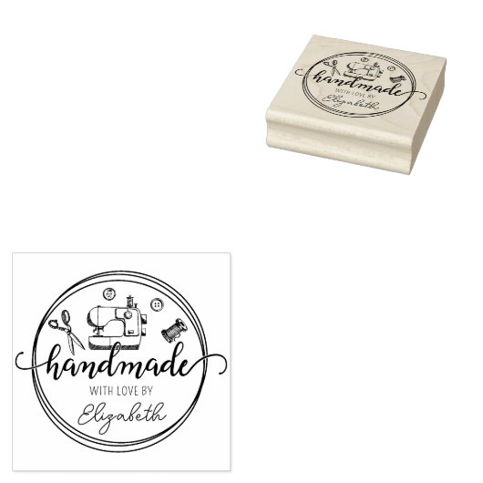 Creëer uw eigen handgemaakte naaien rubberstempel (Gestempeld)