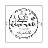 Creëer uw eigen handgemaakte naaien rubberstempel (Afrduk)