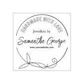 Creëer Uw Eigen Handgemaakte Naam Mini Rubber Stam Rubberstempel (Afrduk)