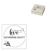 Creëer Uw Eigen Handgemaakte Naam Mini Rubber Stam Rubberstempel (Gestempeld)