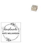 Creëer Uw eigen handgemaakte naam Mini Rubberstempel (Gestempeld)