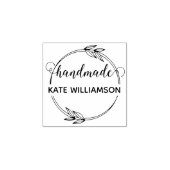 Creëer Uw eigen handgemaakte naam Mini Rubberstempel (Afrduk)