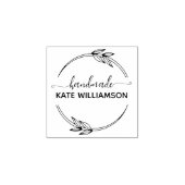 Creëer Uw eigen handgemaakte naam Mini Rubberstempel (Afrduk)