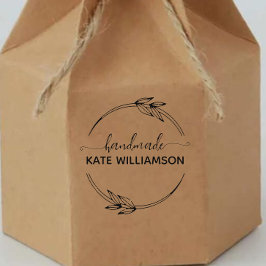 Creëer Uw eigen handgemaakte naam Mini Rubberstempel