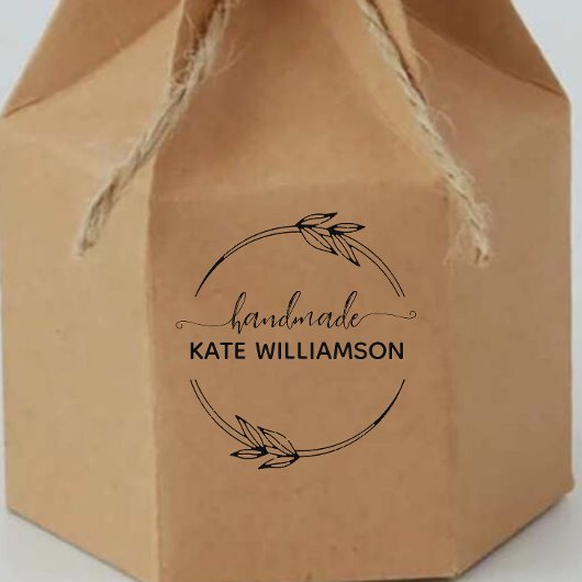 Creëer Uw eigen handgemaakte naam Mini Rubberstempel