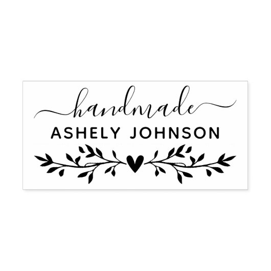 Creëer Uw eigen handgemaakte naam Rubberstempel (Afrduk)