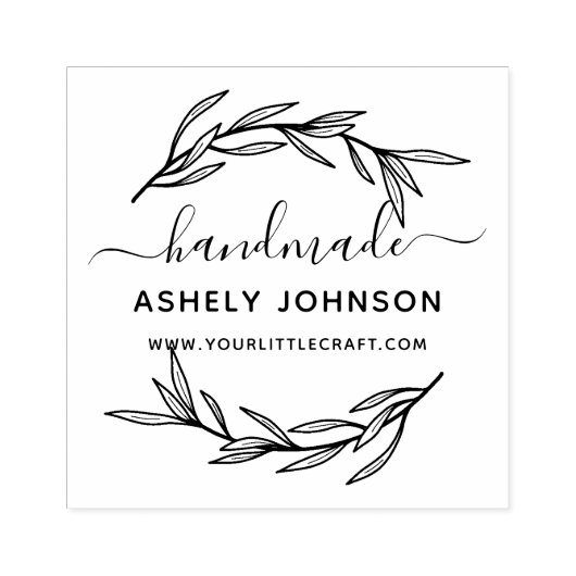 Creëer Uw eigen handgemaakte naam Rubberstempel (Afrduk)