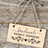 Creëer Uw eigen handgemaakte naam Rubberstempel