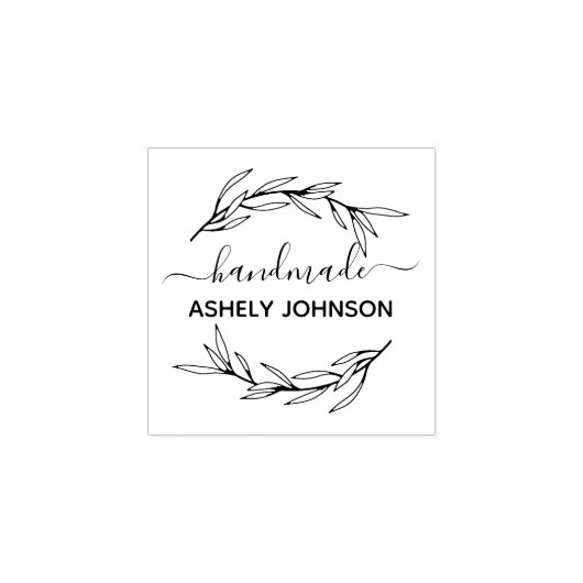 Creëer Uw eigen handgemaakte naam Rubberstempel (Afrduk)