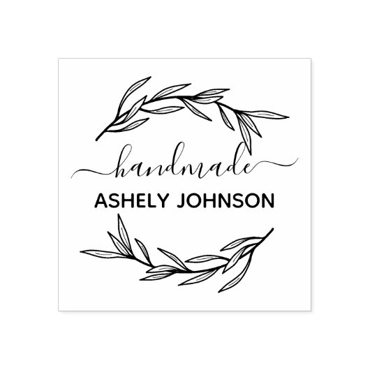 Creëer Uw eigen handgemaakte naam Rubberstempel (Afrduk)