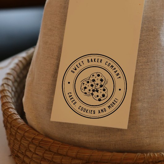 Creëer Uw eigen handgetekende Logo voor Cookies Bu Rubberstempel