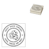 Creëer Uw eigen handgetekende Logo voor Cookies Bu Rubberstempel (Gestempeld)