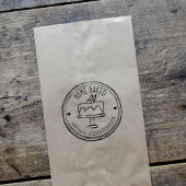 Creëer Uw eigen handgetekende zelfgebakken taarten Rubberstempel