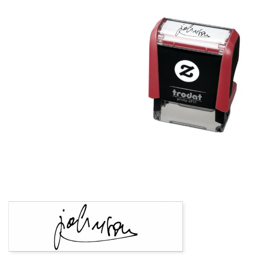 Creëer Uw eigen handtekeningnaam Zelfinktende Stempel (In situ)