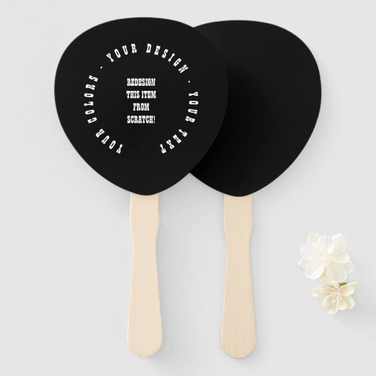 Creëer Uw eigen Handwaaier (Voorkant en achterkant)