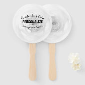 Creëer Uw eigen Handwaaier (Voorkant en achterkant)