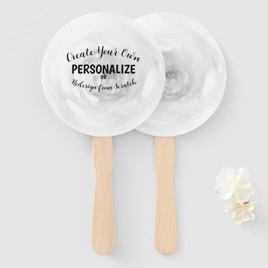 Creëer Uw eigen Handwaaier (Voorkant en achterkant)