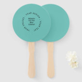 Creëer Uw eigen Handwaaier (Voorkant en achterkant)