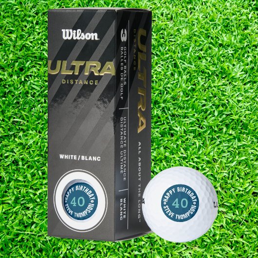 Creëer uw eigen Happy Birthday Gift Golfballen