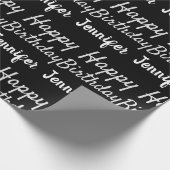 Creëer Uw eigen Happy Birthday-naam Cadeaupapier (Hoek)