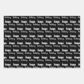 Creëer Uw eigen Happy Birthday-naam Inpakpapier Vel (Voorkant 2)