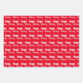 Creëer Uw eigen Happy Birthday-naam Inpakpapier Vel (Voorkant 2)