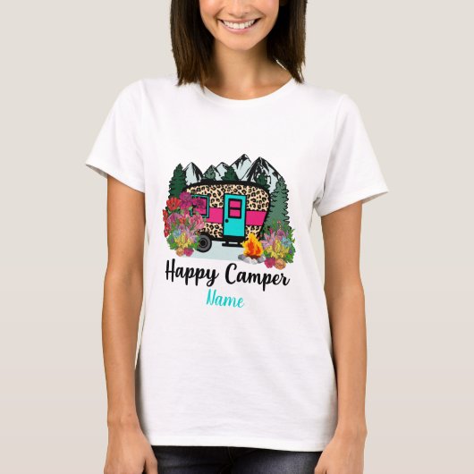 Creëer Uw eigen Happy Camper T-shirt (Voorkant)