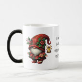 Creëer uw eigen Happy Christmas Plaid Gnome Magische Mok (Links)