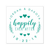 Creëer Uw eigen "Happy Ever After" Gewoon getrouwd Zelfinktende Stempel (Design)