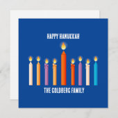 Creëer Uw eigen Happy Hanukkah-kaart (Voorkant / Achterkant)
