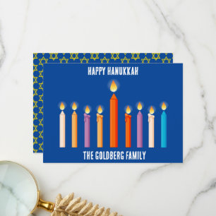 Creëer Uw eigen Happy Hanukkah-kaart Bedankkaart