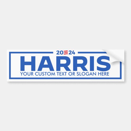 Creëer Uw eigen Harris 2024 Bumpersticker (Voorkant)